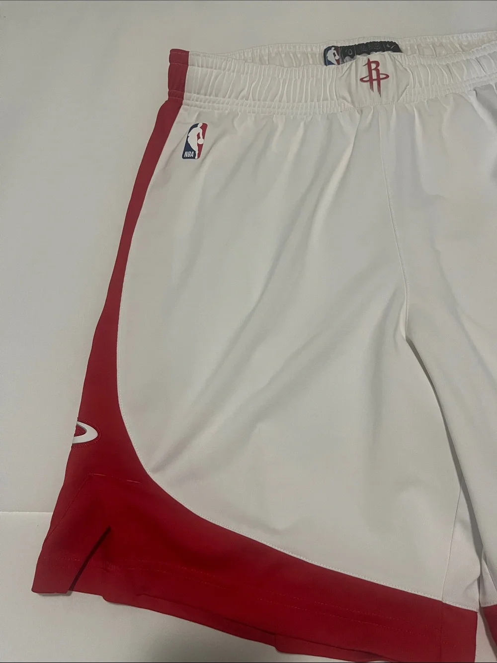 Houston Rockets Team Issued Nike Authentic Short White Size 40